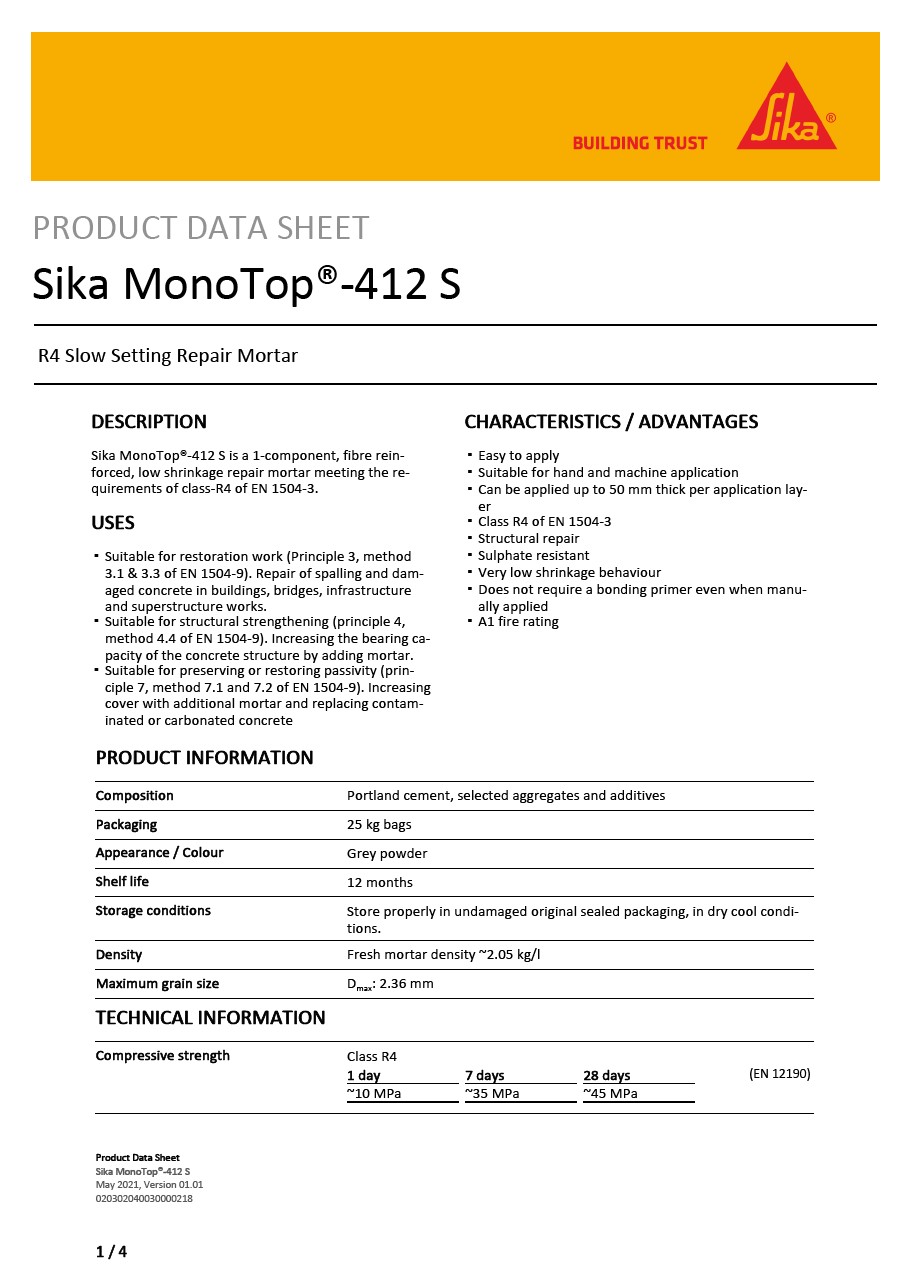 Product Data Sheets