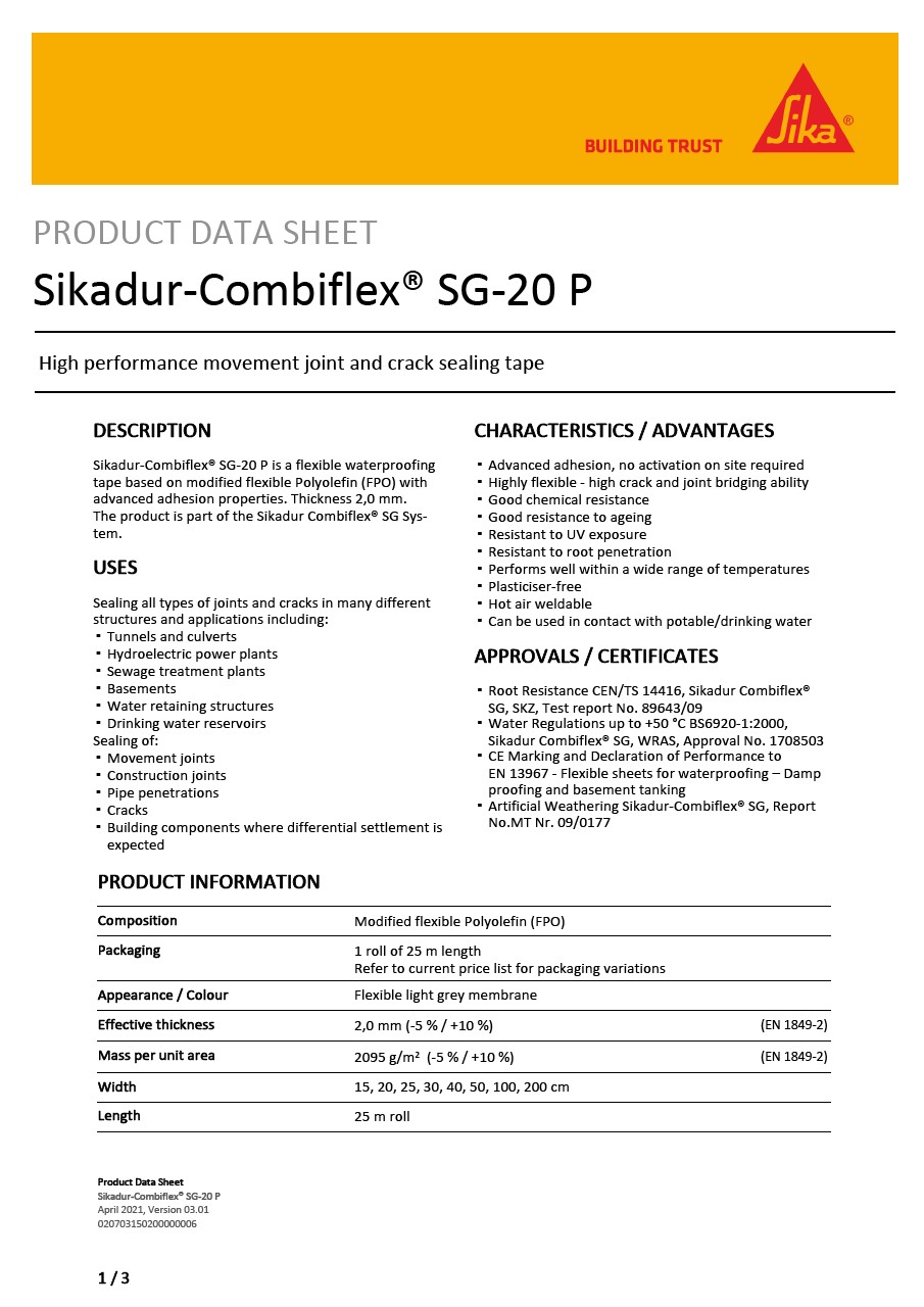 Sikadur-Combiflex® SG-20 P