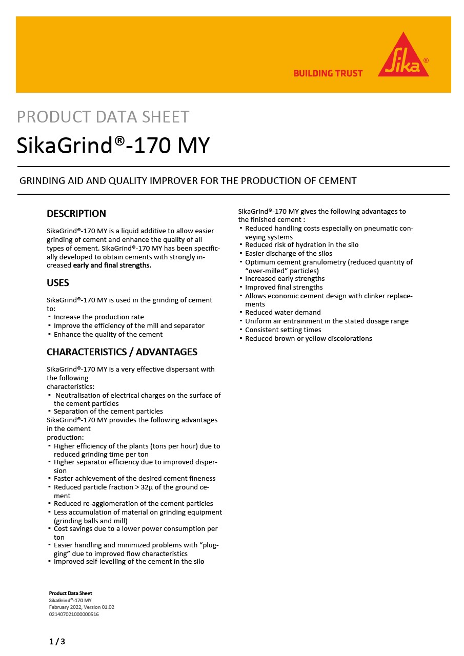 SikaGrind®-170 MY
