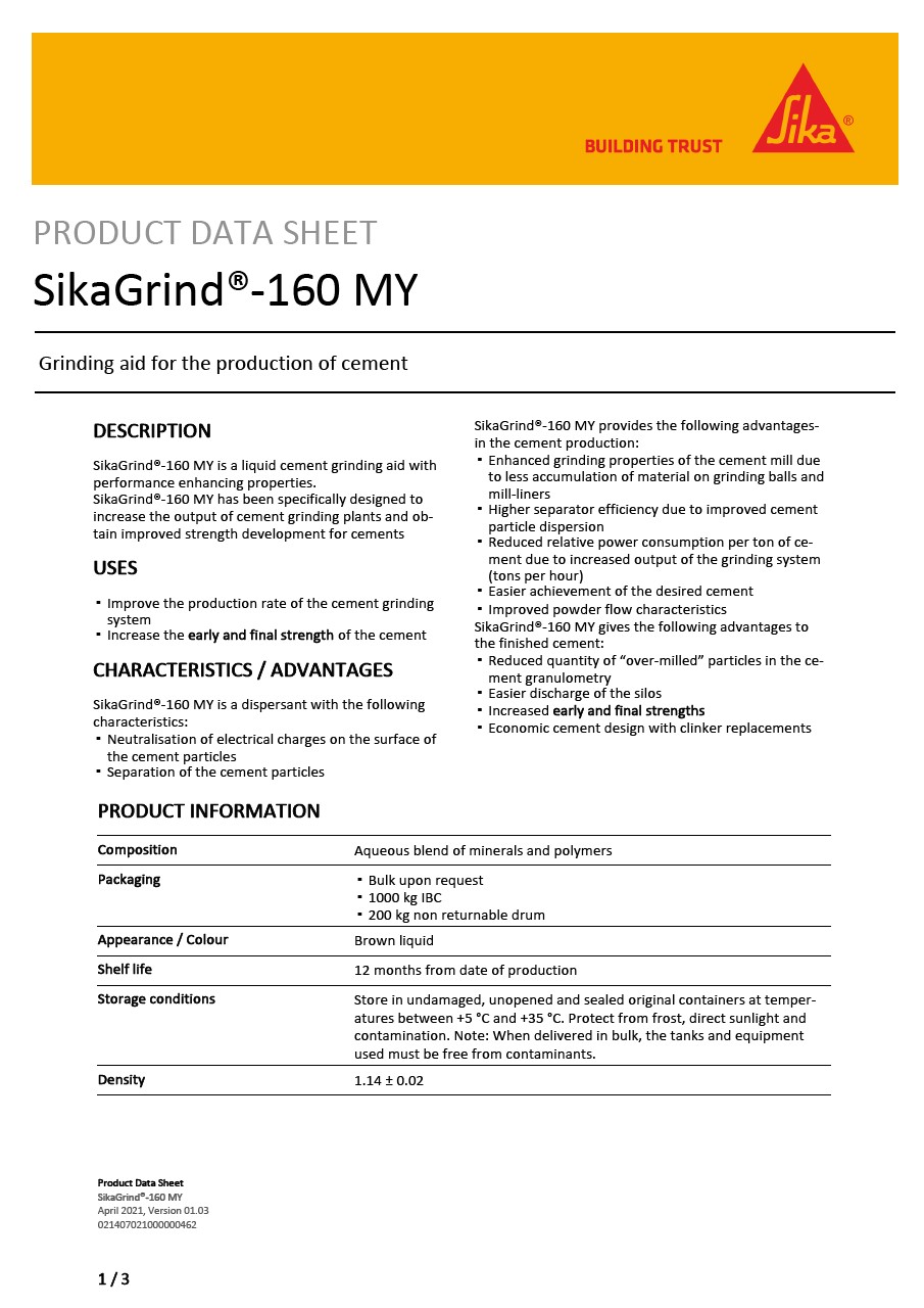SikaGrind®-160 MY