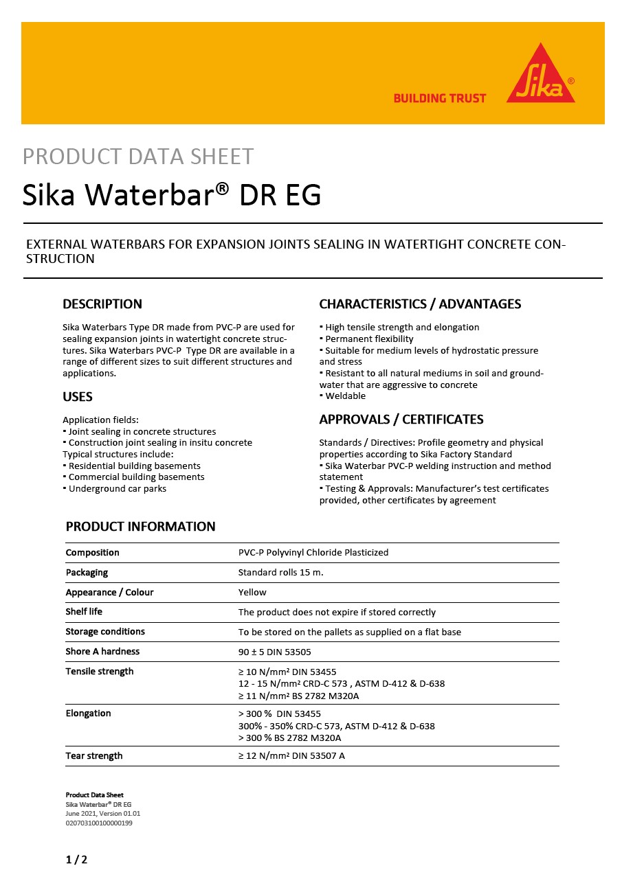 Sika Waterbar® DR EG